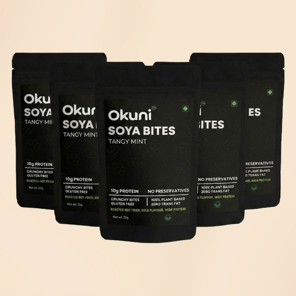 Soya Bites - Tangy Mint (Pack of 5) | High Protein Crispy Snacks